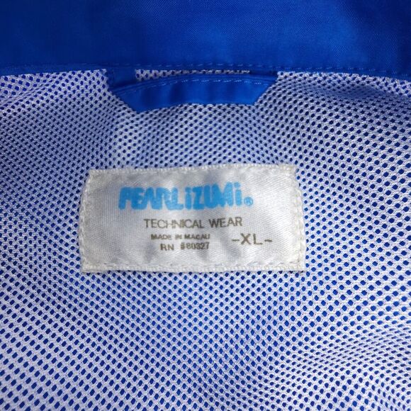 PEARL IZUMI Windbreaker Cycling Jacket Reflective Biking XL 90s Colorblock Blue - Picture 2 of 11